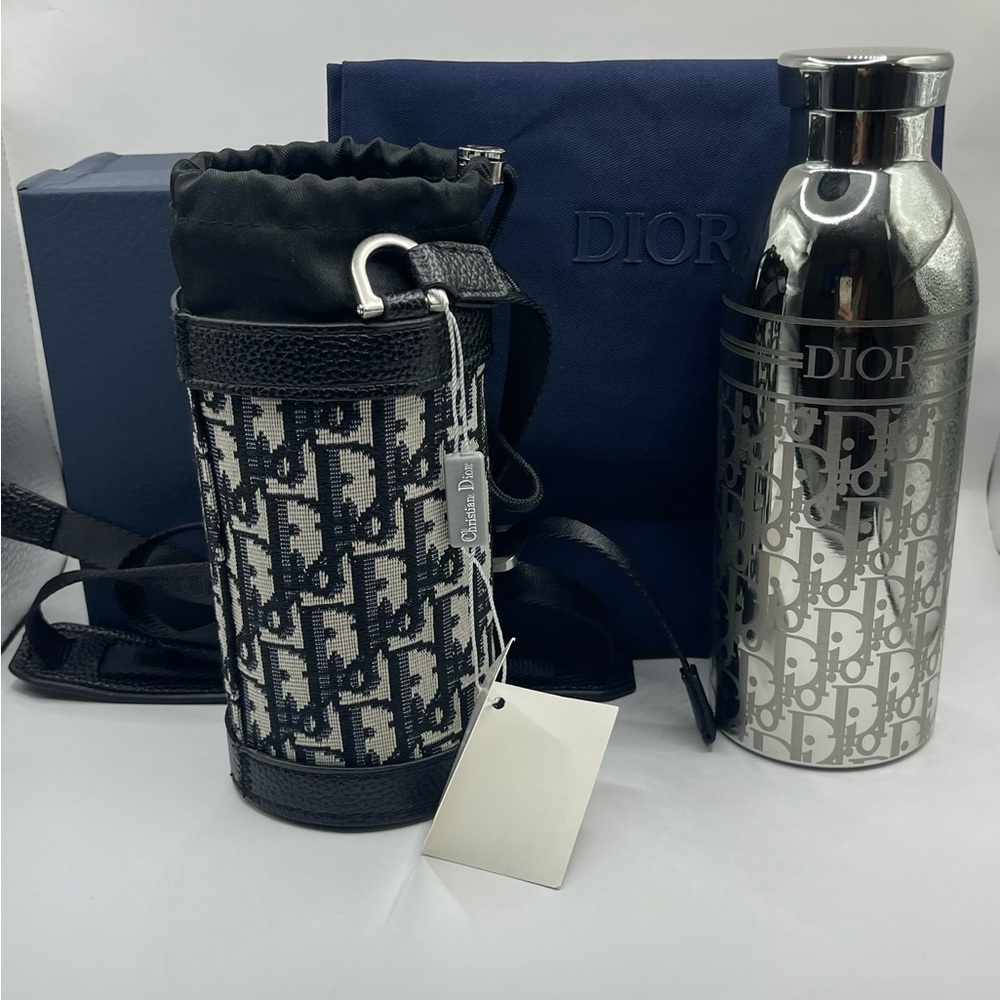 Dior Black Water Bottle Tumbler Black Holder Limited VIP Gift Novelty GWP - Picture 8 of 8